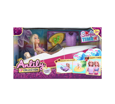 ANLILY 11.5 INCH DOLL WITH HER YACHT (WHITE SKIN)