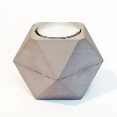 Custom Unique Cement Candle Pot Home Decor Candle Pot Handmade Indoor Ornament Cement Scented Candle Pot