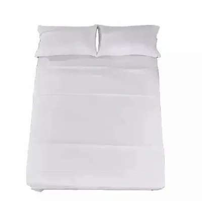 Hotel Luxury Cheap 4piece Bed Sheets Set  Sheet Setking Size Polyester Bed Flat Sheet Set