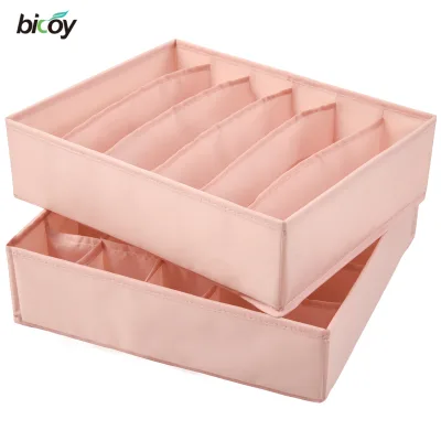 2024 Hot Selling Underwear Socks Tiers Drawer Storage Organizer Divided Box From Factory Directly Supply