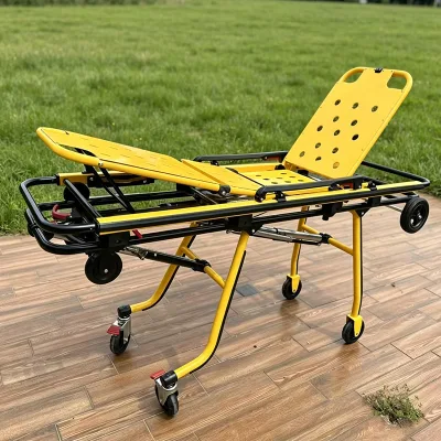 Hospital Level Ambulance Stretcher Adjustable Headrest Seat Direct Sales Logistics High-strength Aluminum Ambulance Stretcher