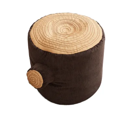 Asweets Indoor Bean Bag Chair Log Pouf for Kids' Pretend Play & Preschool Comfortable Seating for Playrooms