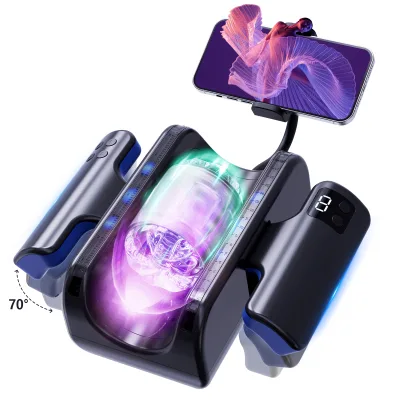 Automatic Electric Men's Masturbator with Vibrating Telescope Sucking Feature Male Enlargement Aircraft Cup