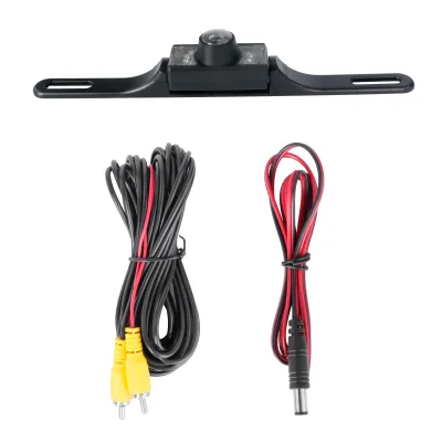 Deyongwang Long License Plate Frame Backup Camera Reverse Camera Night View Infrared IP68 Waterproof AHD HD DC12V ADAS 1 Year