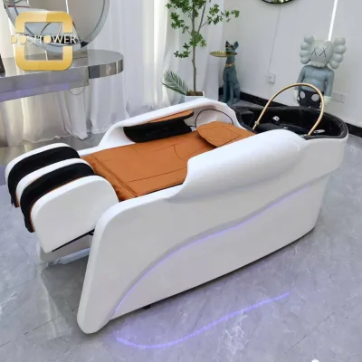 Electric shampoo bed of Available in multiple massage technique smart control panel Adjustable headrest for shampoo bed supplier