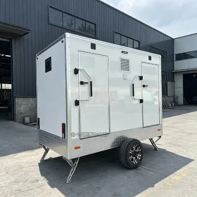 DOT Certified Portable Toilet Trailer Towable Mobile Toilet Trailer for Construction Sites