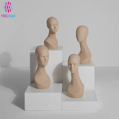 Quick Shipping Head Model Fashion Sturdy FRP Unisex Kopfmodell Beautiful Decorative Practical Mannequin for Clothing