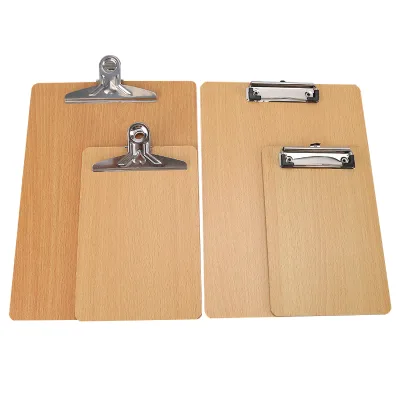 A5 Size Writing Board Vintage Wooden Clipboard With Butterfly Clip or Hanger Clip
