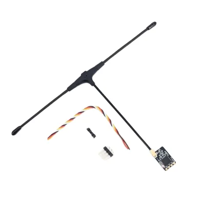 ELRS 915MHz / 2.4GHz NANO ExpressLRS Receiver with T Type Antenna Support Wifi Upgrade for RC FPV Traversing Drones Parts