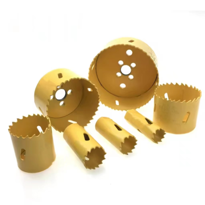 Bi-Metal Hole Saw Cutting Wood and Metal