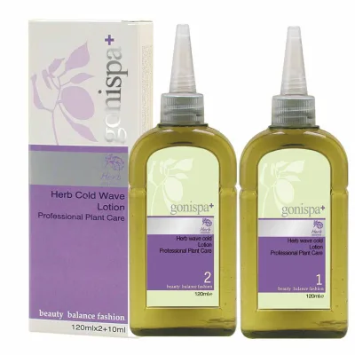 Gonispa Professional Salon Use  Free Ammonia  Stretch Lasting Organic Hair Perm Brands Cold Wave Hair Perm Lotion
