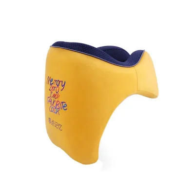 OEM ODM Memory Foam Travel Neck Pillow Soft Comfort 100% Pure Slow Rebound Support Modern Solid for Train Bus Sleeping Fabric