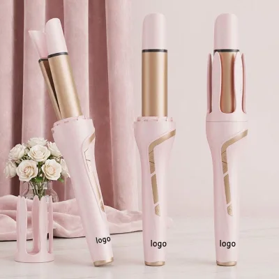 Professional Dual Use 2 in 1 32mm Automatic Hair Curler and Straightener  Negative Ion Ceramic Barrel Hair Styling  Set
