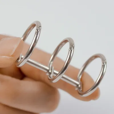 Metal Loose Leaf Rings 3 Ring Binder Rings for Calendars Notebooks DIY Crafts (15mm-30mm, Silver/Gold, Customizable)