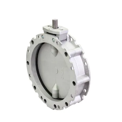 High Quality SD Single Flange / Double Flange Pneumatic Powder Blanking butterfly Valves Body for Cement