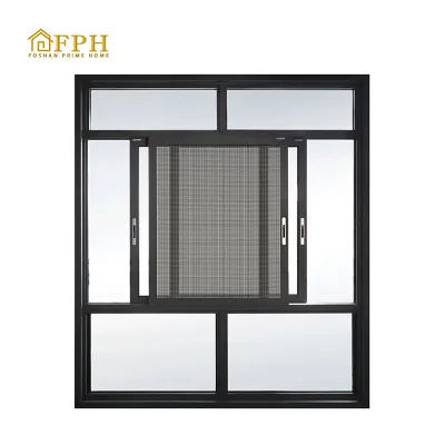 Customized Aluminum Sliding Window Impact Resistant Hurricane Windows Sliding Glass Windows for Hom