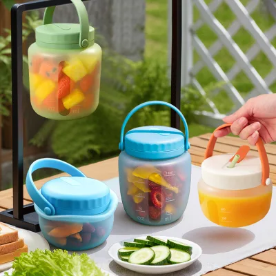 Silicone Food Preservation Bucket & Bag Set Moisture-proof Sealed Storage Tank Large Capacity Portable Kitchen Use