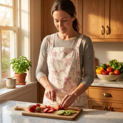 Wholesale Custom High-Quality Digital Printing Durable Adult Kitchen Aprons