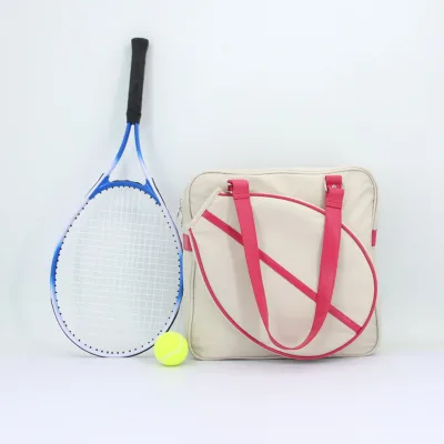 Lightweight White Fashion Women Quilted Tennis Tote Bag Gym Badminton Sling Pickleball Padel Racket Bag