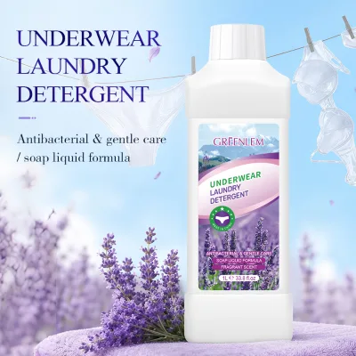 Lavender Underwear Laundry Detergent 1L Gentle Care Low Bubble Easy Rinse Comfort Fragrance Underclothes Washing Liquid OEM