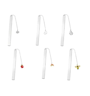 Custom Stainless Steel Leaf Bookmark Cartoon Pattern Letterpress Printed Modern Multi Functional Reading Gift Wholesale