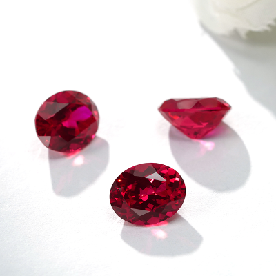 Starsgem OS lab ruby Blood red Oval Cut Jewelry Making Lab Grown Gemstones ruby lab grown gemstones