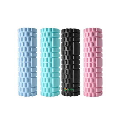 HUAYI Custom Multi-style Color Pressed Foam Roller Running Yoga Relaxation Foam Shaft