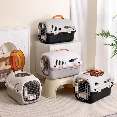 Convenient Pet Portable Airline Cage Hand-Held Traveling Pet Carrier for Dogs and Cats