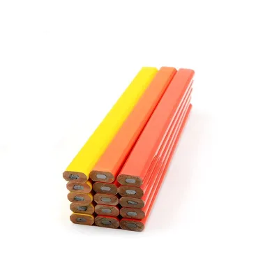Custom Wood Flat or Rectangular HB Carpenter Lead Pencils