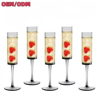 Wholesale Customization 5.5oz Plastic champagne Glasses High Quality Plastic Wine Glasses