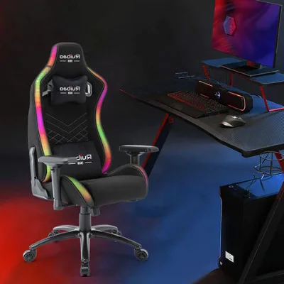 Custom logo gamer racing computer led light gaming chair rgb ergonomic swivel gaming chair