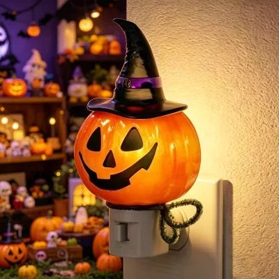 Ghost Campfire Flickering Night Light Swing Ghost LED Night Light Indoor Figurine Ornament for Halloween