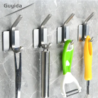 Heavy Duty 3kgs Self Adhesive Hot Sales Stainless Steel Metal hang Hook