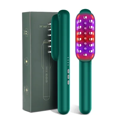New Micro-Current Electric Massage Comb RF Radio Frequency Hair Care Instrument with USB Power Source EMS Scalp Medicine Device