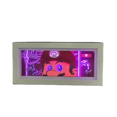 3D LED Night Lamp 16 Colors Creative Anime Figure Lamp Kids' Table Lamp Ornaments Plug-in Power Supply Holiday Gift