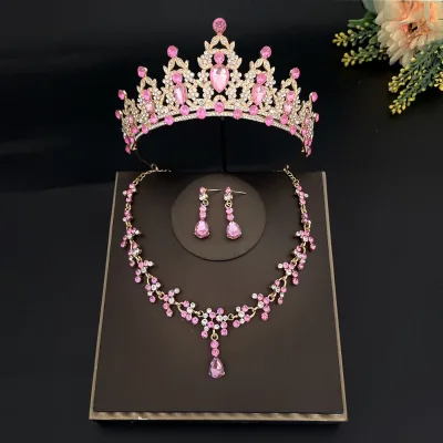 New Bride Wedding Hair Accessories,Rhinestone Bride Headband Fashion Bridal Crystal Tiaras Wedding Hair Tiaras