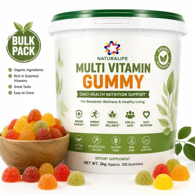 Bulk Organic Multi Vitamin Gummy for Residents Wellness Daily Health Nutrition Support Gummy Vitamins