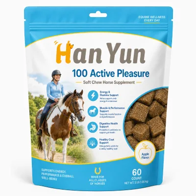 Factory Wholesale Equine Supplement Support Energy Stamina Muscle Digestion and Shiny Coat Apple Flavor
