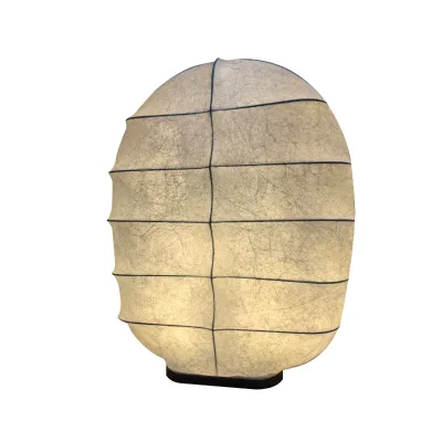 Hot Selling White Minimalist Silk Table Lamp with Wabi Sabi Design Hotel Decorative Lighting Desk Bubble Lamp