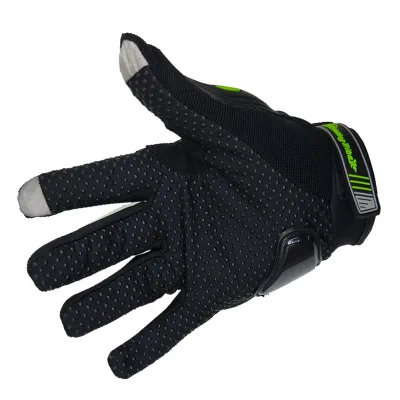 HBG 1483 Outdoor Five Finger PVC Knuckle Protection Windproof Motorcycle Gloves Touch Screen Racing Gloves for Men