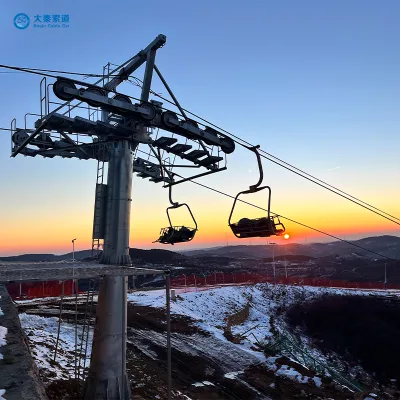 Luxury Steel Outdoor Gondola Lift Pulsating Aerial Cableway Resorts Hotels Spacious Cabins Panoramic Views Climate Control
