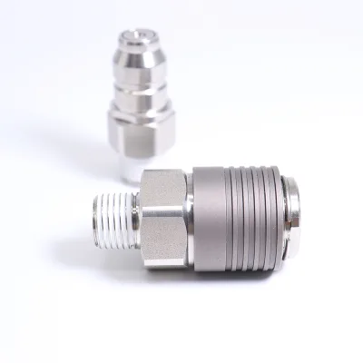 KKA SUS 304 Material Stainless Steel External Thread Type Female Fitting with One-way Valve