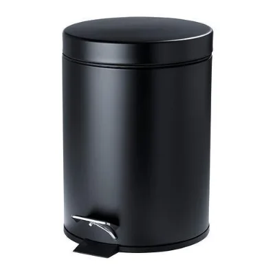 3litre Small Metal White Pedal Bin Stainless Steel Pedal Dustbin Soft Close Pedal Bin