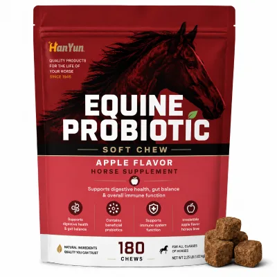 OEM Natural Horse Probiotics Chews Supplement Promote Horse Gut Health Digestive Support Immune Vitality Pellets