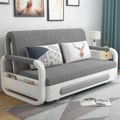 Multifunctional Single Person Expandable Foldable Bed Balcony Set Modern Design Small Unit Sofa Reclining Living Room Hotels