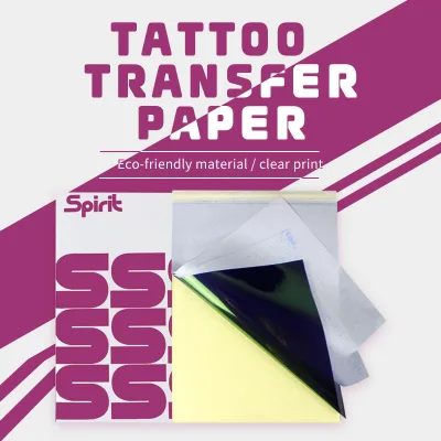 Tattoo Transfer Paper Spirit Master Stencil Copier Sheets of Thermal Carbon Tattoo Paper for Tattoo Supply A4 Paper Size