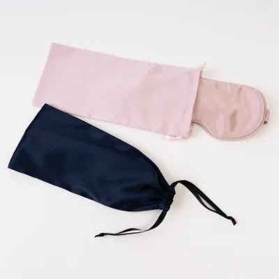 Aisiyu Silk Private Label Custom 100% Mulberry Silk 22 Momme Grade 6A Pure Silk Sleep Mask & Eye Mask Set for Wedding & Birthday
