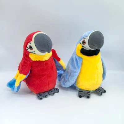 Custom Plush Bird Toys Dolls Design Stuffed Animal Soft Toys Plush Anime Custom Low Moq Customized Plush Parrot Toy Doll