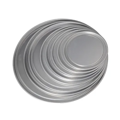 Convenient Homeuse Aluminum Round Cake Pans with No Coating Eco-Friendly for Baking Pizzas Pies and Tarts Oven Safe Cover Lid