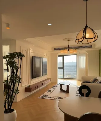 French Light Luxury Style Eco-friendly Materials Modern Design Oak Wood Whole-house Customization Living Room Furniture Sets